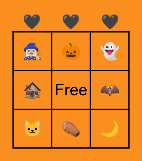 Halloween Bingo Card