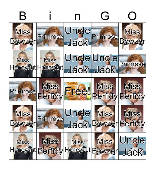 Waffle Bingo Card