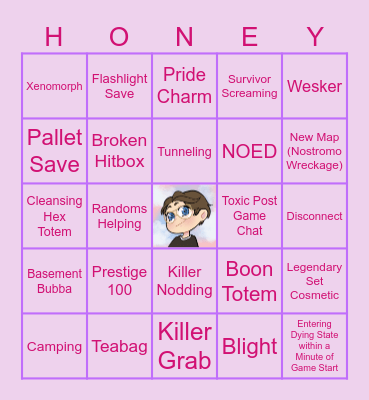 Dead by Daylight Bingo Card