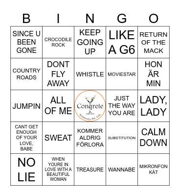 GAMLA GODINGAR & NYA HITS Bingo Card