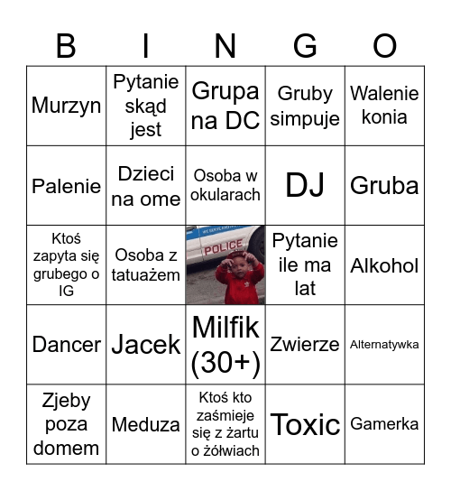 grube bingo Card