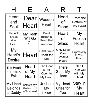 MUSIC BINGO #34 - You Got to Have Bingo Card