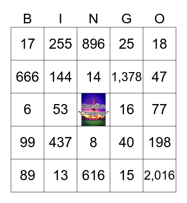 Pratiquons Les Numeros! Bingo Card