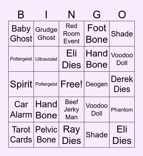 Darling Fam Bingo! Bingo Card