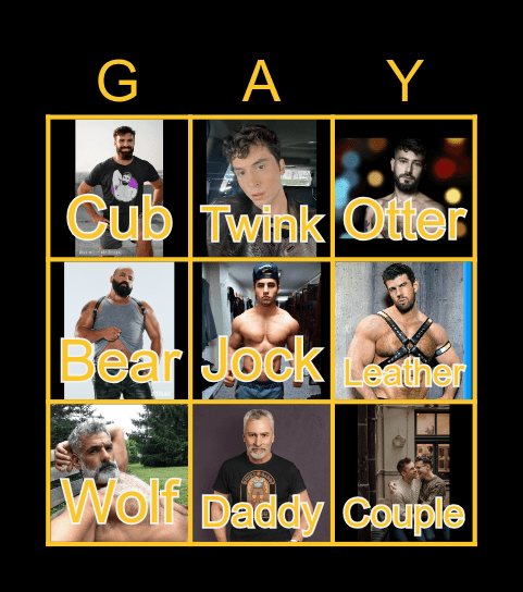 GRINDR BINGO Card