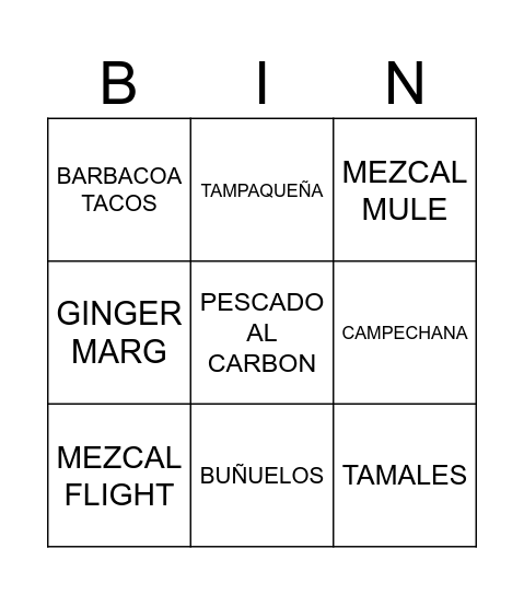 SUPERICA SUNDAY Bingo Card