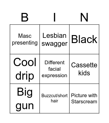 bishoujo soundwave Bingo Card