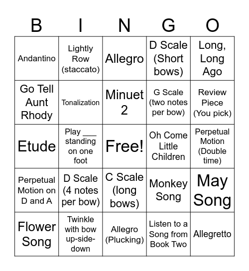 Advanced Practice Bingo Card
