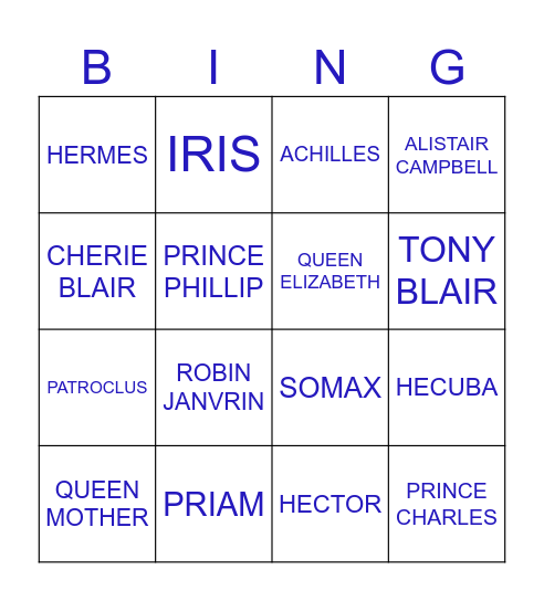 QUOTE REVISION: COMPARATIVE Bingo Card