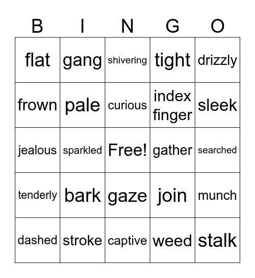 MTH Good Morning Gorillas Part 3 Bingo Card