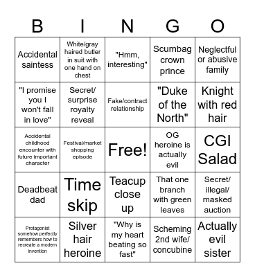 RoFan Manhwa/Webtoon Bingo Card