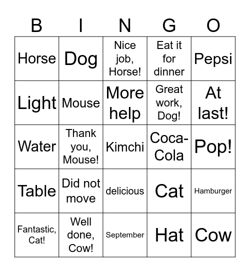 DSB1 Bingo Card