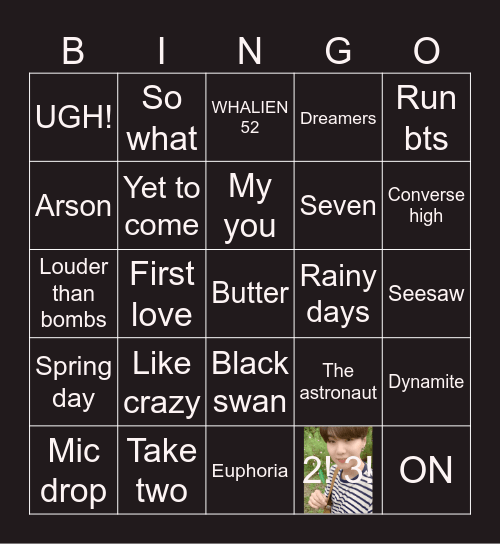 @Luv4_yoon Bingo Card