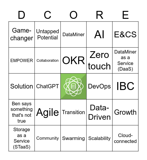 Vision & Strategy Q4 Bingo Card