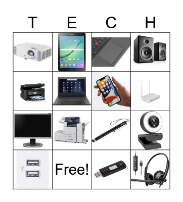 Identify Technology Bingo Card