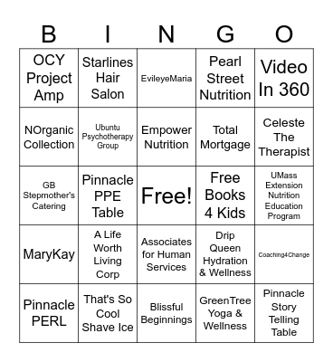 We Outside! Not Your Average Self-Care Day Bingo Card
