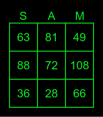 12/09/2023 Bingo Card