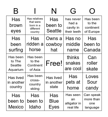 WELCOME TO BIOLOGY Bingo Card