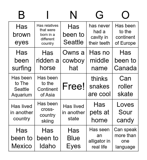WELCOME TO BIOLOGY Bingo Card
