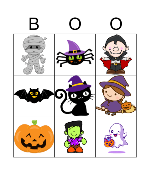 Halloween Bingo Card