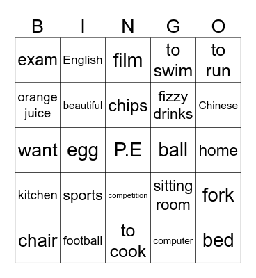 PSC 2 1-7 Bingo Card