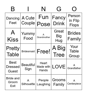 I Spy Photo Bingo Card