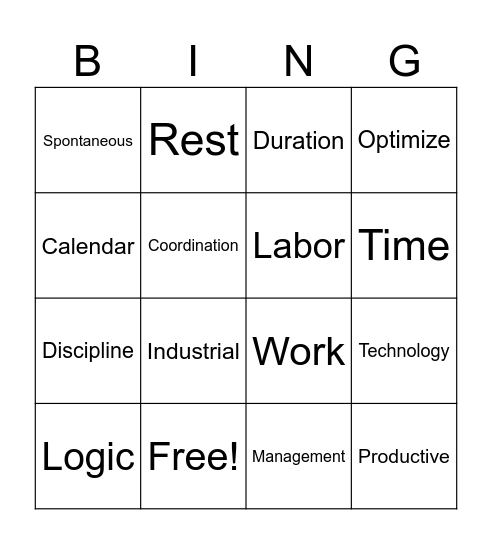 4940 Buzzwords Bingo Card