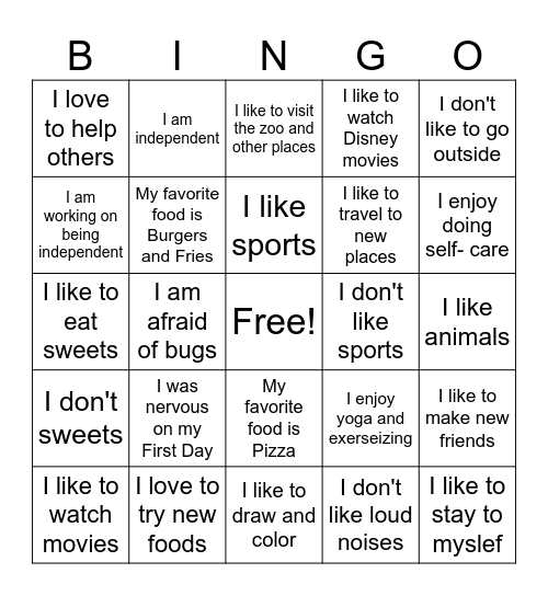 Intro to Pride Bingo Card