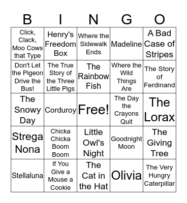 BOOK BINGO  Bingo Card