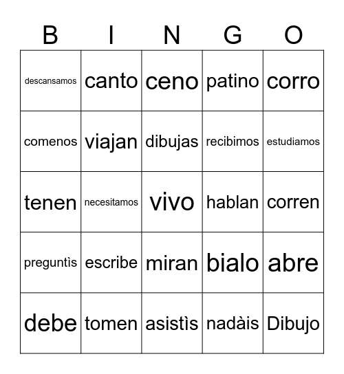 Stem Changers! Bingo Card