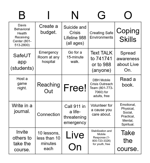 Bingo Card