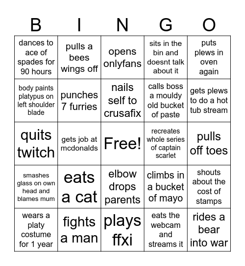 itsa bingo bango Bingo Card