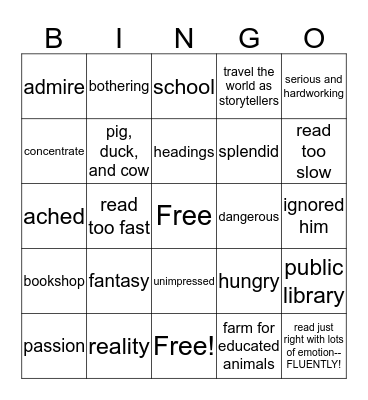 3.2.3 Wolf! Bingo Card