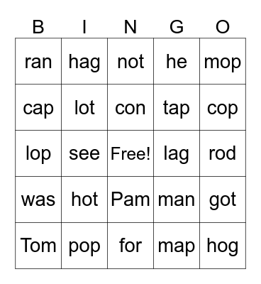 Layer 1-3 Plus Bingo Card