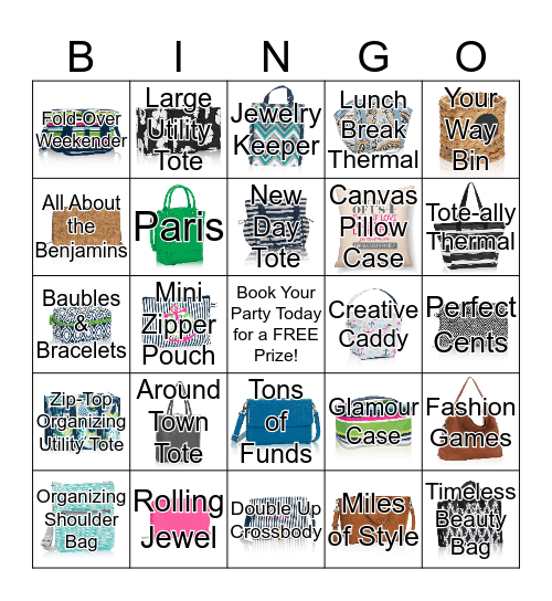 Thirty-One Spring/Summer 2016 BINGO Card
