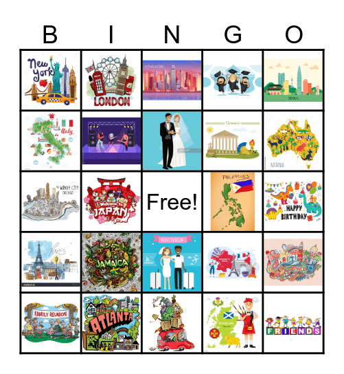 Bingo Across Boarders Bingo Card