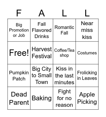 Hallmark Bingo! Bingo Card