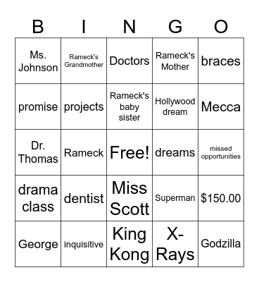 WE BEAT THE STREET Bingo Card