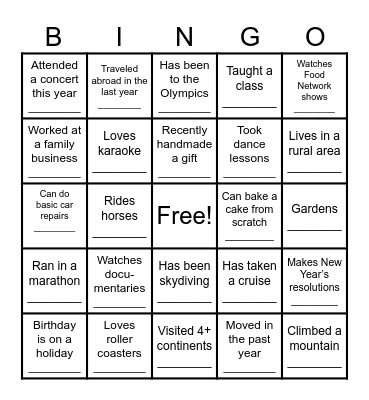 Searchlight Bingo! Bingo Card