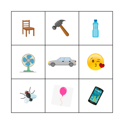 "Don't Wake the Baby" Bingo Card