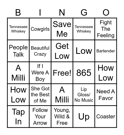 Devynn's Birthday Bingo Card