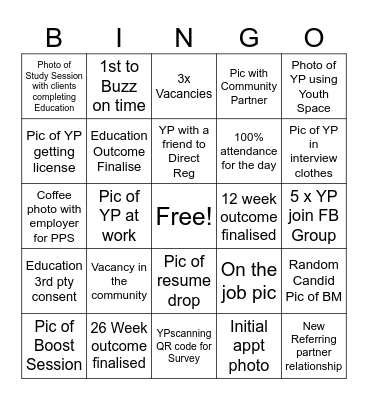 TtW Snap Bingo Card