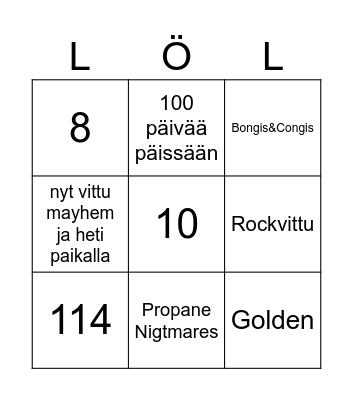 TORVIBIISIBINGO PUHALLUS 2023 Bingo Card