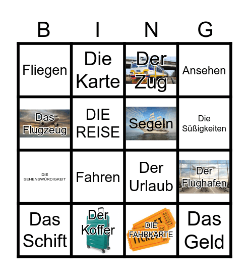 Reisen Bingo Card