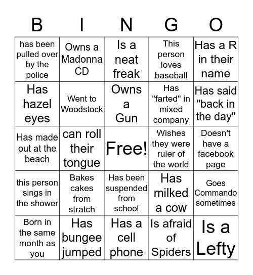 Game Night Extravanganza  Bingo Card