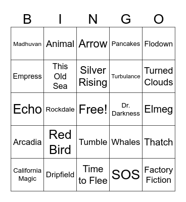 Goose Boston Round 1 Bingo Card