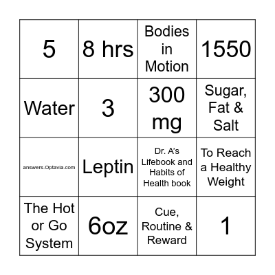 BINGO Card