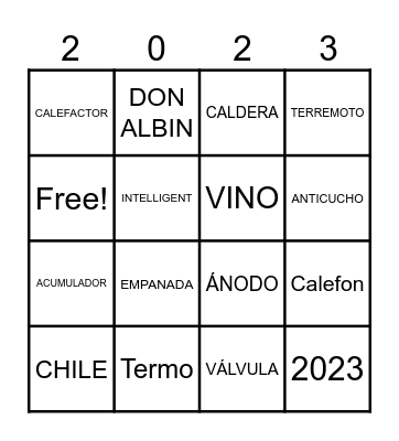 BINGO FIESTAS PATRIAS 2023 Bingo Card