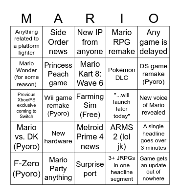 9.14.23 Direct Bingo Card