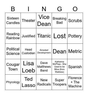 Community Bingo Card